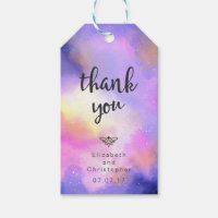 Design de Aquarela legal - Nuvens Surreais Obrigad
