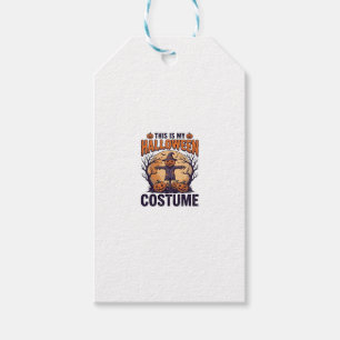 Etiqueta Para Presente Design de Camisa de Bruxa Abóbora de Fantasia de H