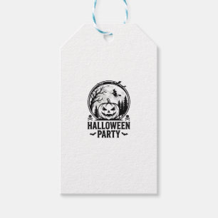 Etiqueta Para Presente Design de Camisa de Bruxa Abóbora de Festa de Hall