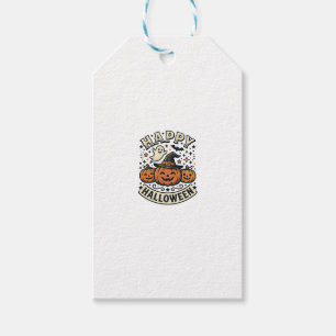 Etiqueta Para Presente Design de Camisa de Fantasma de Abóbora de Hallowe