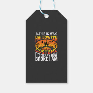 Etiqueta Para Presente Design de Casa Assombrada de Fantasia de Halloween