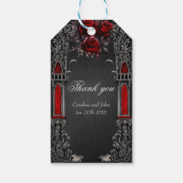Etiqueta Para Presente Design de casamento gótico e maravilhoso.