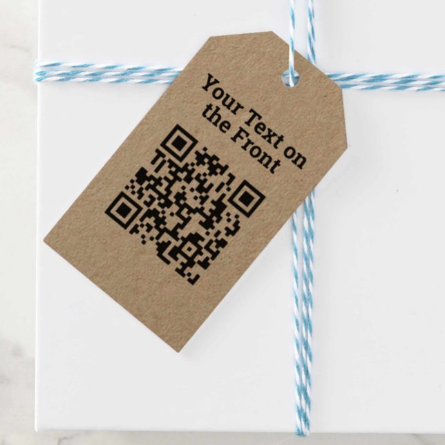 Etiqueta Para Presente Design de Código QR (Criador carregado)