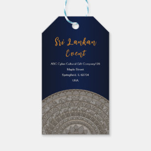 Etiqueta Para Presente Design de convite do Sri Lanka