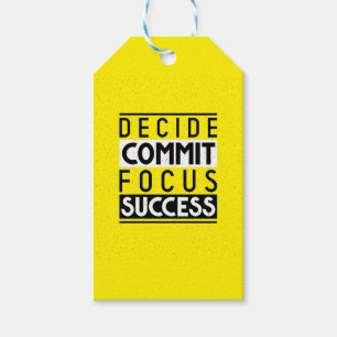 Etiqueta Para Presente Design de Cotação Motivacional para Achievers