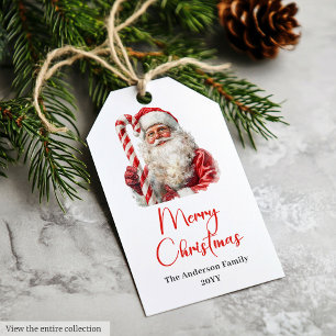 Etiqueta Para Presente Design de etiqueta de presente de Natal Vermelho B