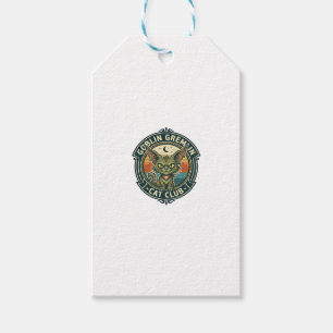 Etiqueta Para Presente Design de Gatinho Fofo de Gremelin Goblin - Gremel