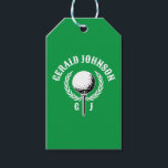 Etiqueta Para Presente Design de Monograma Invertido Elegante<br><div class="desc">Design de Monograma Elegante de Golf Personalizado Minimalista por Edward Eksi. Fácil modificação de INICIAIS e TEXTOS para suas necessidades.</div>