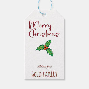 Etiqueta Para Presente Design de pintura de rabo de Natal
