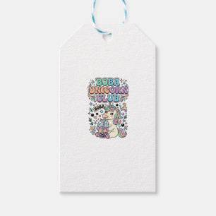 Etiqueta Para Presente Design de Tipografia Kawaii Clube Unicórnio Boba U