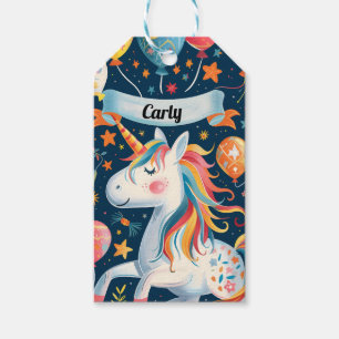Etiqueta Para Presente Design de Unicórnio para crianças