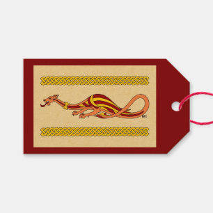 Etiqueta Para Presente Design medieval 2015 do dragão