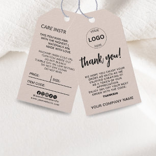 Etiqueta Para Presente Detalhes do Swap de Preço do Logotipo Comercial