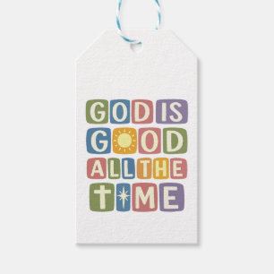 Etiqueta Para Presente Deus é bom O tempo todo Fé retrô
