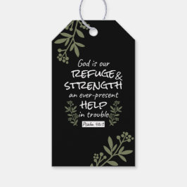Etiqueta Para Presente "Deus é o nosso refúgio e força" Salmo 46:1