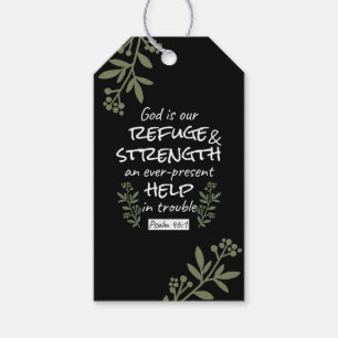 Etiqueta Para Presente "Deus é o nosso refúgio e força" Salmo 46:1
