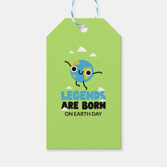 Etiqueta Para Presente Dia da Terra Aniversário 22 de abril (Frente)