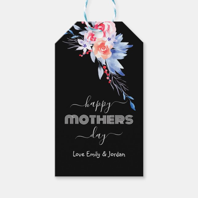 Etiqueta Para Presente Dia das Mães nome personalizado (Frente)