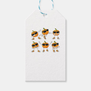 Etiqueta Para Presente Dia de Ação de Graças Dançando Pumpkin Meninas Cri