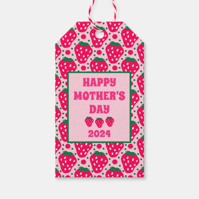 Etiqueta Para Presente Dia de as mães Berry Sweet (Frente)