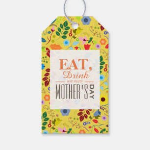 Etiqueta Para Presente Dia de as mães Floral Modern Boho