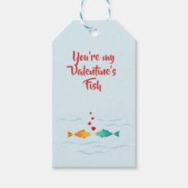 Etiqueta Para Presente Dia de os namorados de peixe-romato