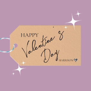 Etiqueta Para Presente Dia de os namorados Peach Fuzz - Amor Personalizad