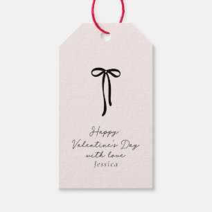 Etiqueta Para Presente dia de os namorados rosa elegante