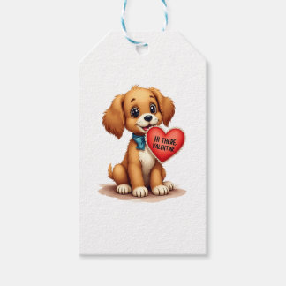 Etiqueta Para Presente Dia dos Namorados Vintage Retro Cachorro Dia dos N