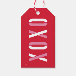 Etiqueta Para Presente Dia dos Namorados XOXO |