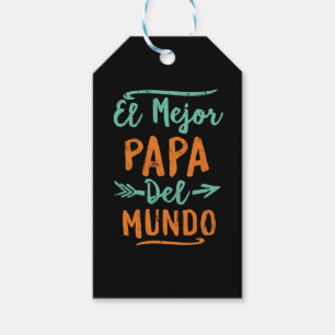 Etiqueta Para Presente Dia dos pais do EL Mejor Papá Del Mundo Pai