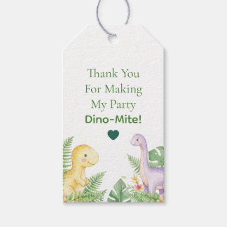 Etiqueta Para Presente Dino-Mite Lindo Favor de Aniversário de Dinossauro