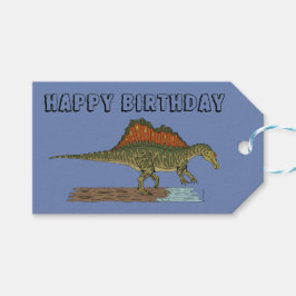 Etiqueta Para Presente Dinossauro Cretáceo Espinossauro