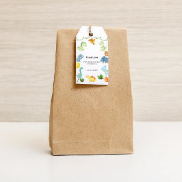 Etiqueta Para Presente Dinossauro, Obrigado Tag do Presente