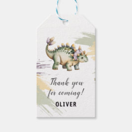 Etiqueta Para Presente Dinossauro Personalizado Obrigado