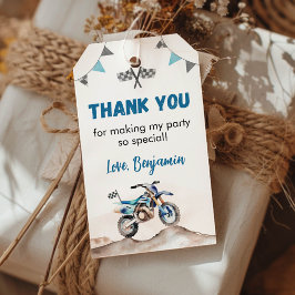 Etiqueta Para Presente Dirt Bike Birthday Party Thank You