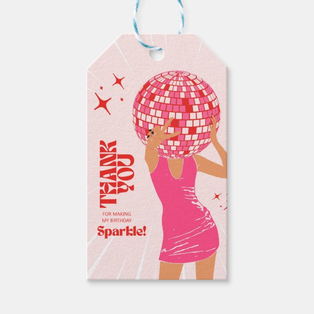 Etiqueta Para Presente Disco Girl (Frente)