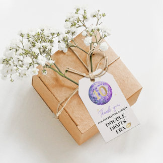 Etiqueta Para Presente Disco no meu favor de Festa de aniversário de Era