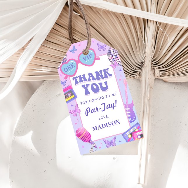 Etiqueta Para Presente Disco Roxo No Meu Aniversário (Criador carregado)