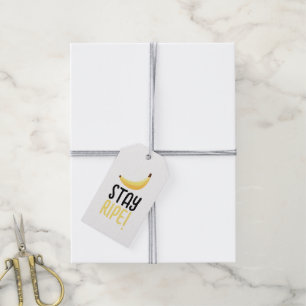 Etiqueta Para Presente Dívadas de festa de banana retrô engraçadas Puns e