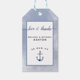 Etiqueta Para Presente #DIY #Wedding #NMaritime Color #Anchor Favor