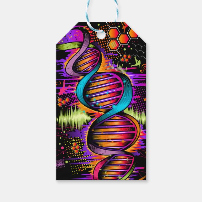 Etiqueta Para Presente DNA musical (Frente)