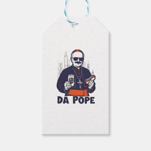 Etiqueta Para Presente Do Papa Leão XIV Vaticano 4 de julho EUA