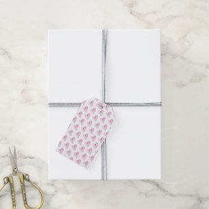 Etiqueta Para Presente Doce Coração Pink Artisan Watercolor Amor