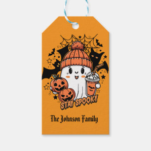 Etiqueta Para Presente Doce de Halloween Fantasma Fofo