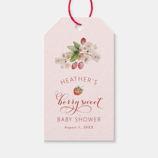 Etiqueta Para Presente Doce de Morango Obrigado (Frente)