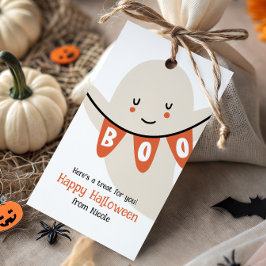 ETIQUETA PARA PRESENTE DOCE FANTASMA BOO HALLOWEEN KIDS DOCE