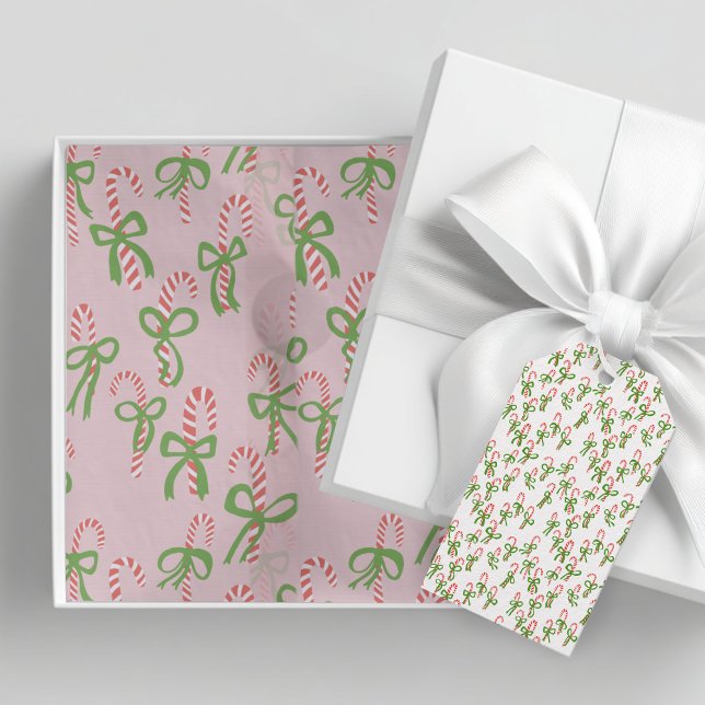 Etiqueta Para Presente Doces Canas de Natal Festa de Natal (Cute Christmas Candy Canes Xmas Holiday Gift Tags
)