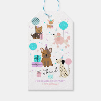 Etiqueta Para Presente Dog Gift Tag Dog Favor Tag Girl Puppy Pawty