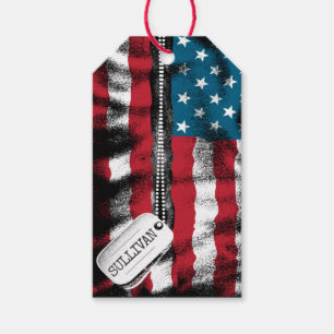 Etiqueta Para Presente Dog tags de Soldados Militares Personalizados, Ban